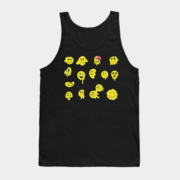 Creepy Emojis sticker pack Tank Top by monicasareen